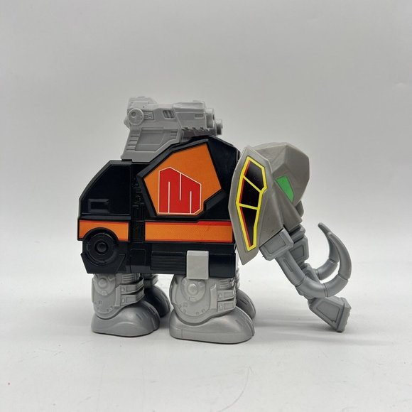 Imaginext Power Rangers Mastodon Zord Elephant Black Power Ranger Figure Toy - Picture 1 of 6